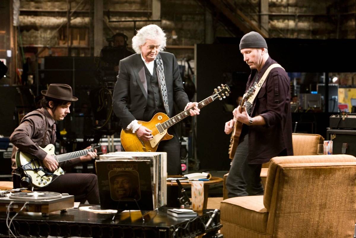Jack White, Jimmy Page, the Edge in It Might Get Loud.