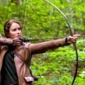 Jennifer Lawrence as Katniss Everdeen in The Hunger Games.