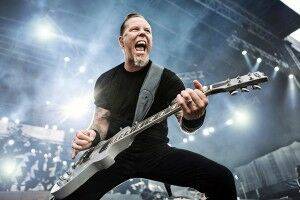 Metallica's James Hetfield in concert.