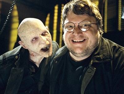 Guillermo del Toro and friend for The Strain