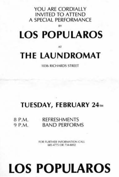 Los Popularos gig poster