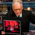 David Letterman hosting the Late Show in September 2009