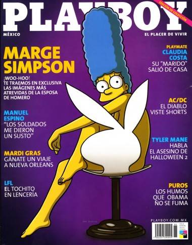 Marge Simpson in Playboy