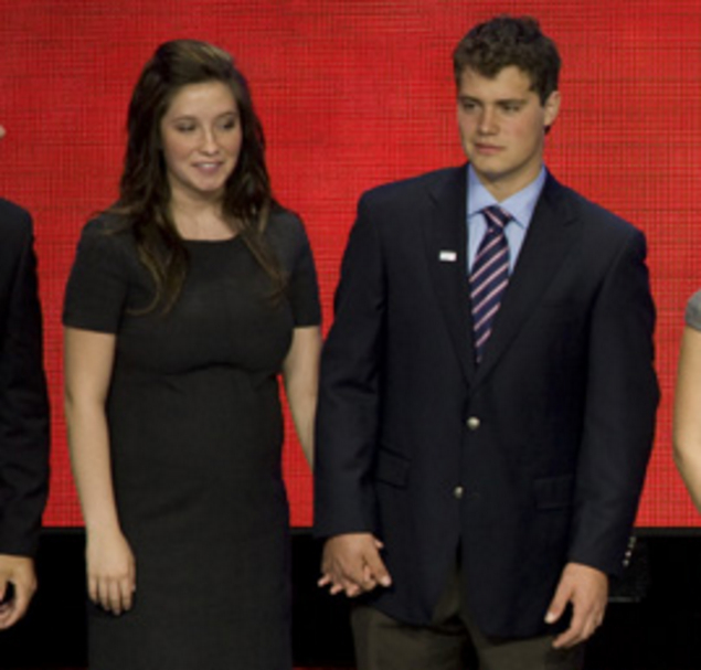 Bristol Palin and Levi Johnston at the 2008 Republican National Convention