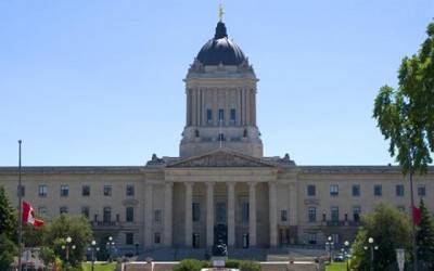 The Manitoba Legislative Building.