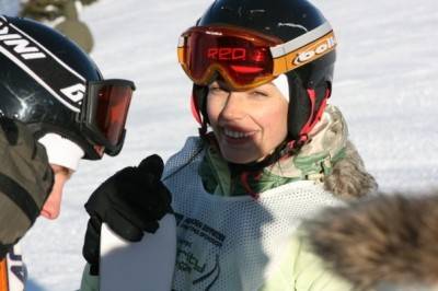 Jessica Pare at the Whistler Film Festival Ski Challenge. Jason Whyte photo