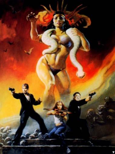 Unused Frank Frazetta art for From Dusk Till Dawn (1996).