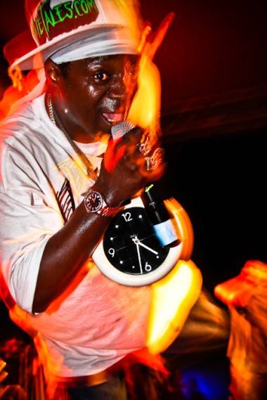Flavor Flav with Public Enemy at the Garrick Theatre, Winnipeg, May 21 2010. Ailsa Dyson photo