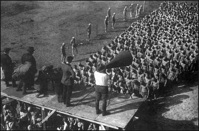 According to David Lipsky, the photo Wallace wanted for the cover of Infinite Jest: Fritz Lang directing Metropolis.