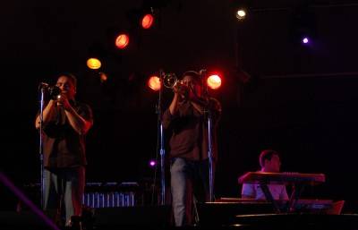 Calexico at the Vancouver Folk Music Festival, July 16 2010. Megan Chursinoff photo