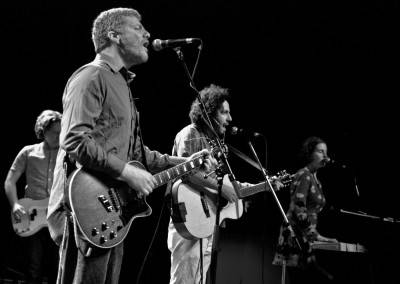 Carl Newman, Dan 'Destroyer' Bejar and Kathryn Calder with the New Pornographers at the Garrick Theatre, Winnipeg, June 10 2010. Mike Latschislaw photo