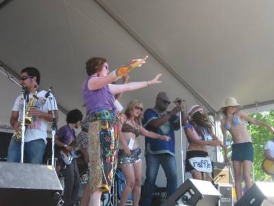 Sarazino at the Vancouver Folk Music Festival, July 18 2010. Ria Nevada photo