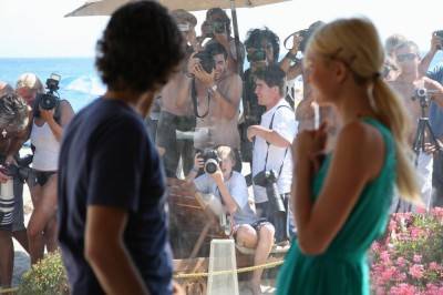 Adrian Grenier and Paris Hilton in Teenage Paparazzo.