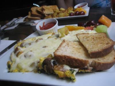 The spinach-and-mushroom frittata at eight 1/2 in Vancouver.