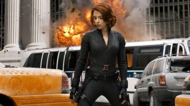 Scarlett Johansson as Black Widow in The Avengers movie image