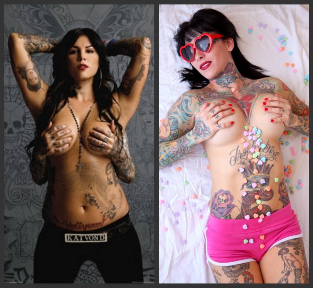 Kat Von D topless Bombshell McGee topless.