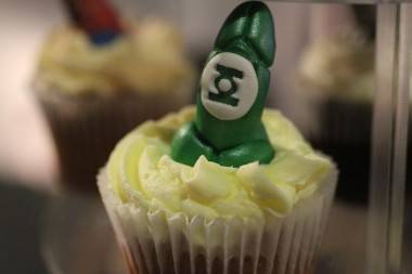 Green Lantern penis cupcake at Taboo, Jan 15 2010. Robyn Hanson photo