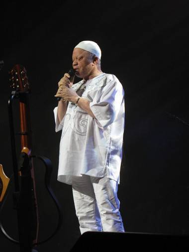 Salif Keita at the Vogue Theatre, Vancouver, April 2 2011. Rebecca Apostoli photo