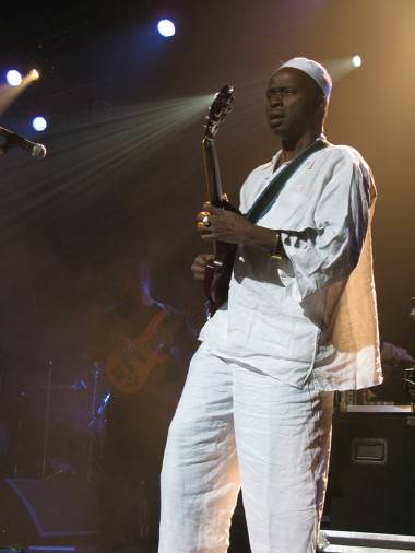 Salif Keita at the Vogue Theatre, Vancouver, April 2 2011. Rebecca Apostoli photo