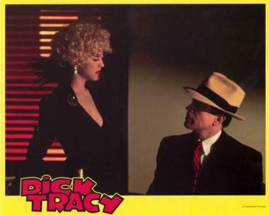 Madonna and Warren Beatty in Dick Tracy (1990).