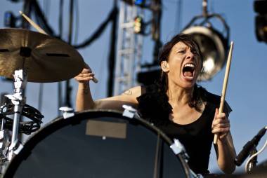 Kim of Matt & Kim at Sasquatch! May 28 2011. Jade Dempsey photo