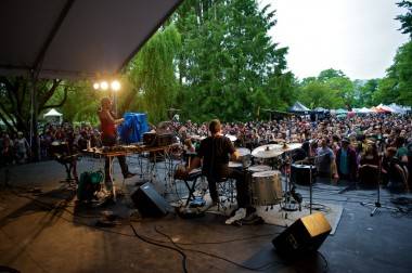 Beats Antique perform live at the Vancouver Folk Music Festival