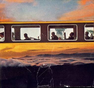 Invisible Train to Earth, collage by Robert Pollard.