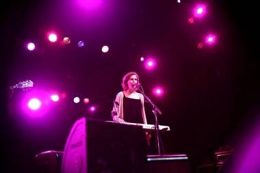 Kathryn Calder with the New Pornographers at Summer Live in Stanley Park, Vancouver, July 9 2011. Anja Weber photo