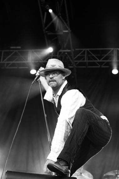 Gord Downie with the Tragically Hip at Shaw Park, Winnipeg, July 7 2011. Stephanie Willer photo