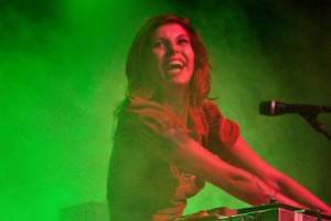 Alexei Perry with Handsome Furs at the Rickshaw Theatre, July 22 2011. Ashley Tanasiychuk photo