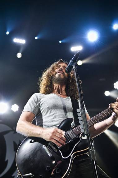 Chris Cornell with Soundgarden at Rogers Arena, July 29 2011. Matt Neumann photo