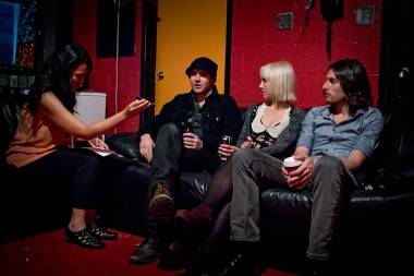 Ria Nevada interviews The Joy Formidable at the Rickshaw Theatre, Vancouver, Sept 7 2011. Ryan West photo