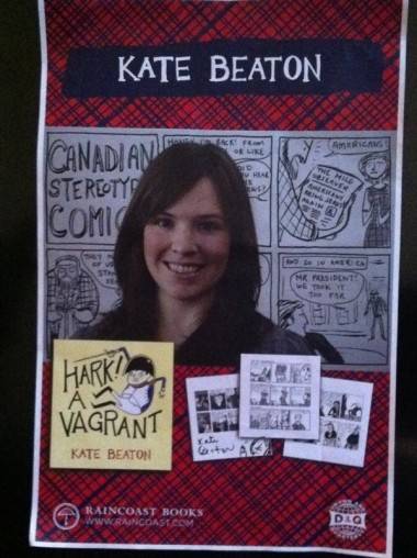 Kate Beaton autographed poster