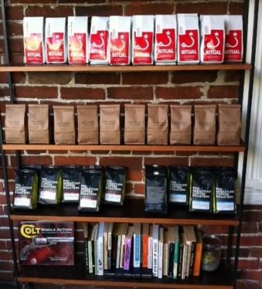 Coffee beans at Revolver