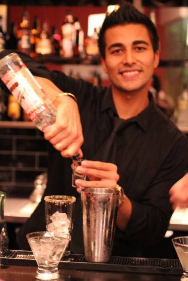 Dunn's Famous restaurant opening bartender photo