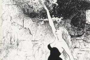 Milo Manara art inspired by Federico Fellini's La Dolce Vita