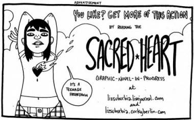 Sacred Heart art by Liz Suburbia