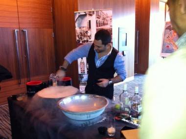 Liquid nitrogen at Tales of the Cocktail On Tour Vancouver photo