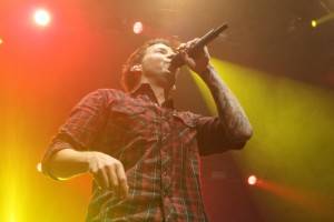 Pierre Bouvier of Simple Plan in Vancouver photo