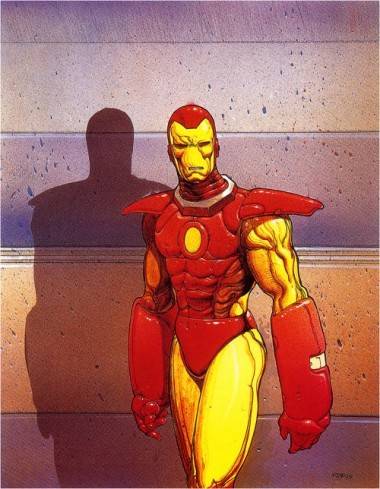 Iron Man illustration by Moebius.