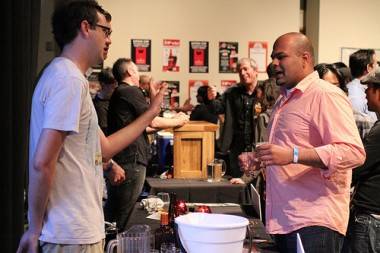 men talking beer at Vancouver Craft Beer Week photo