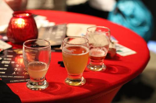 beer glasses at Vancouver Craft Beer Week 2012 photo