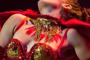 burlesque dancer at the Vancouver Int'l Burlesque Festival May 5 2012