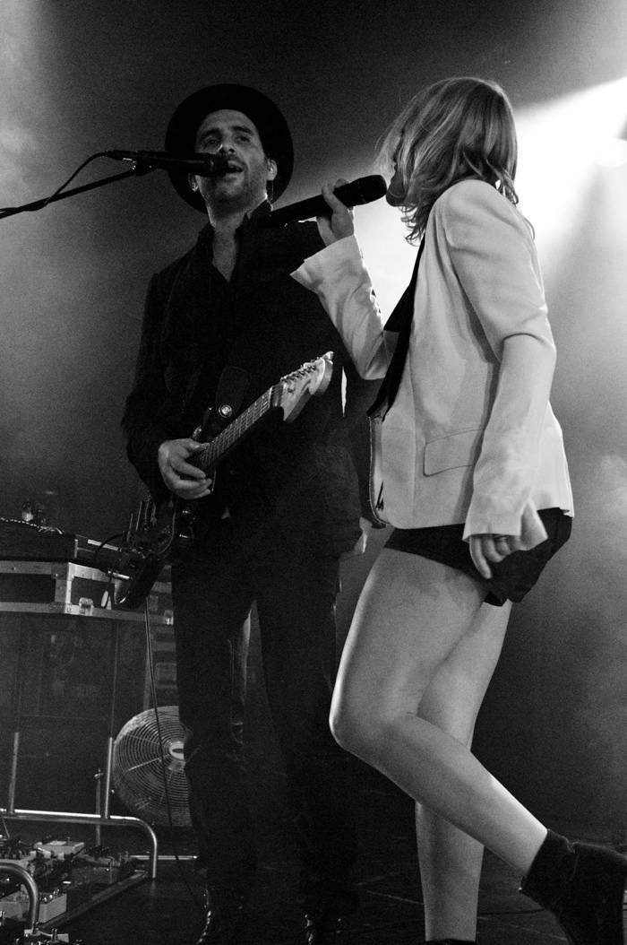 Emily Haines and James Shaw with Metric concert photo