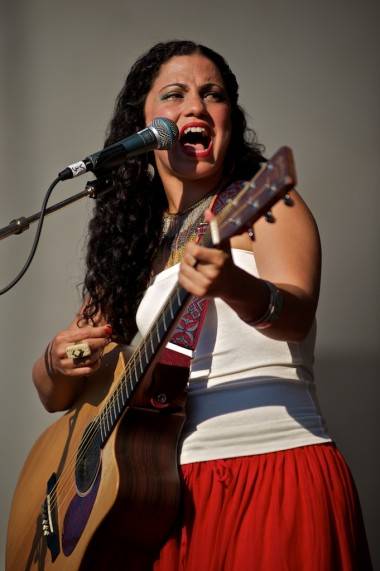 Emel Mathlouthi at Vancouver Folk Music Festival 2012