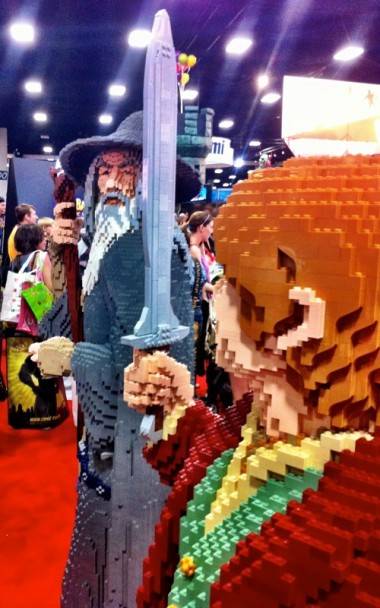 Lord of the Rings Lego sculpture