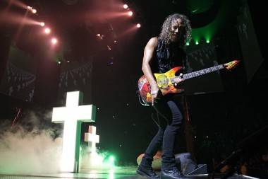 Kirk Hammett with Metallica at Rexall Place concert photo