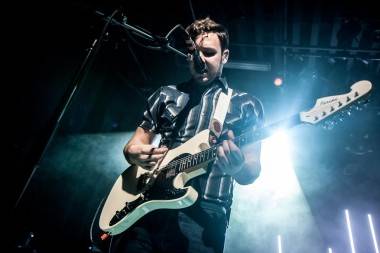 Guitarist Sam Halliday of Two Door Cinema Club at The Commodore, Oct 19, 2012. Photo - Christine Redmond