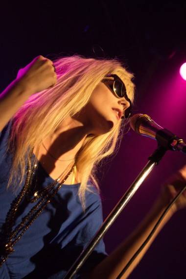 Mette Lindberg with Asteroids Galaxy Tour