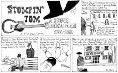 Stompin Tom Connors tribute comic